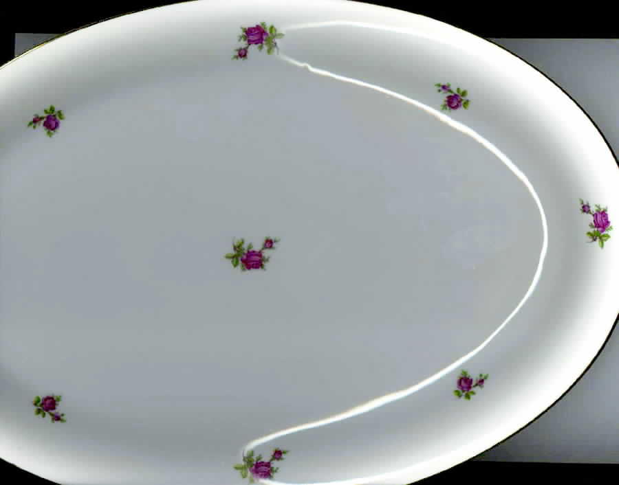 Amoretta 12" Oval Serving Platter by Bohemia Ceramic Works-1