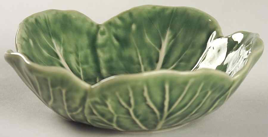 Green Grape Leaf Fruit/Dessert (Sauce) Bowl by Bordallo Pinheiro-1