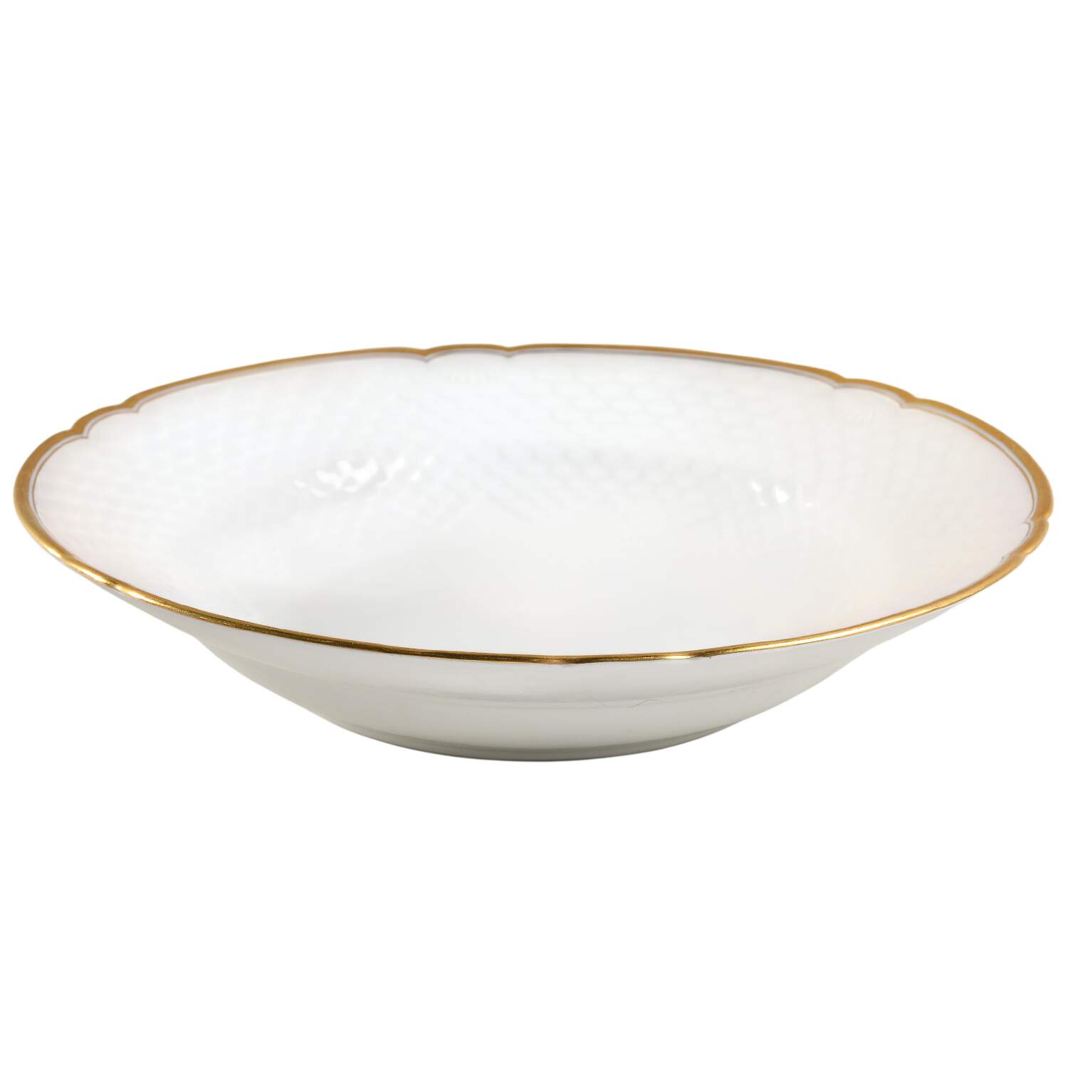 Akjaer (White Background) Large Rim Soup Bowl by Bing & Grondahl-1