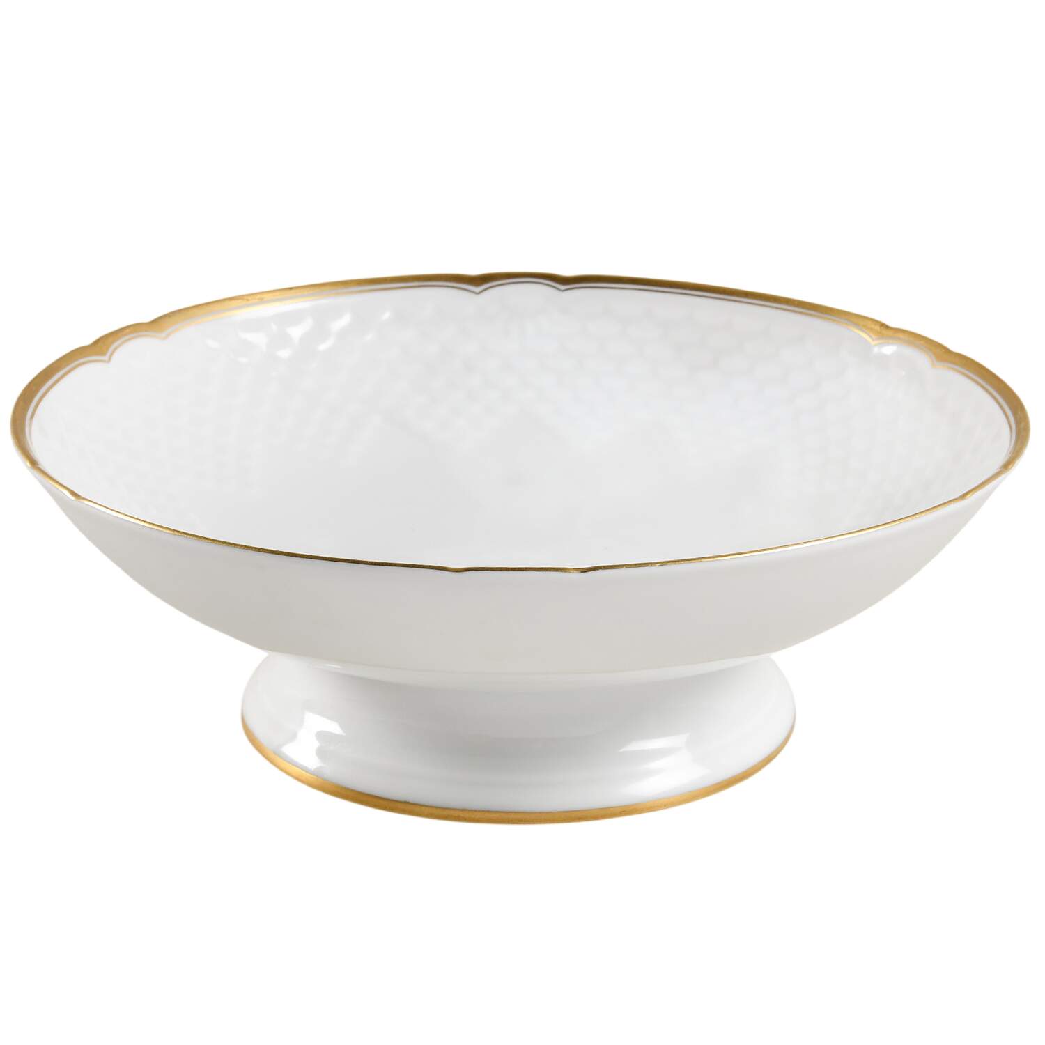 Akjaer (White Background) Round Compote (Height X Width) by Bing & Grondahl-1
