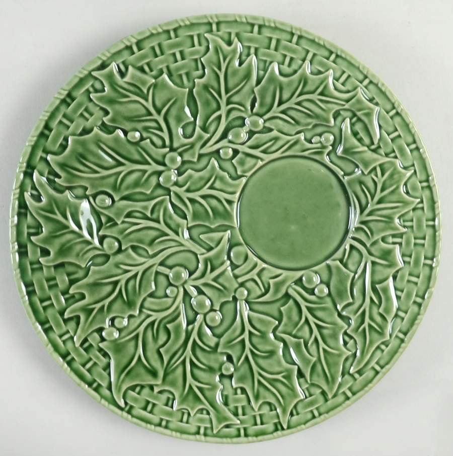 Holly (Christmas Holly) Snack Plate by Bordallo Pinheiro-1