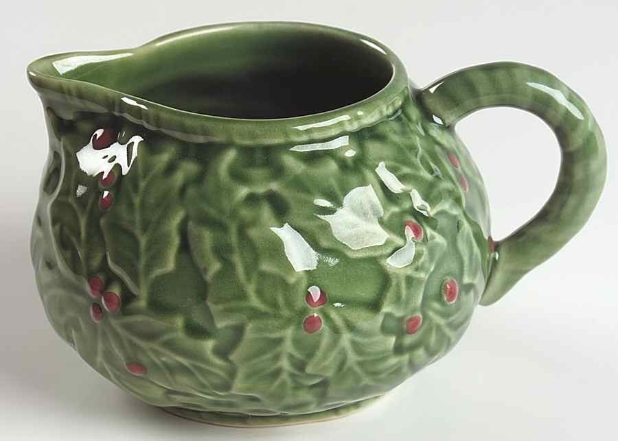Holly (Christmas Holly) Creamer by Bordallo Pinheiro-1