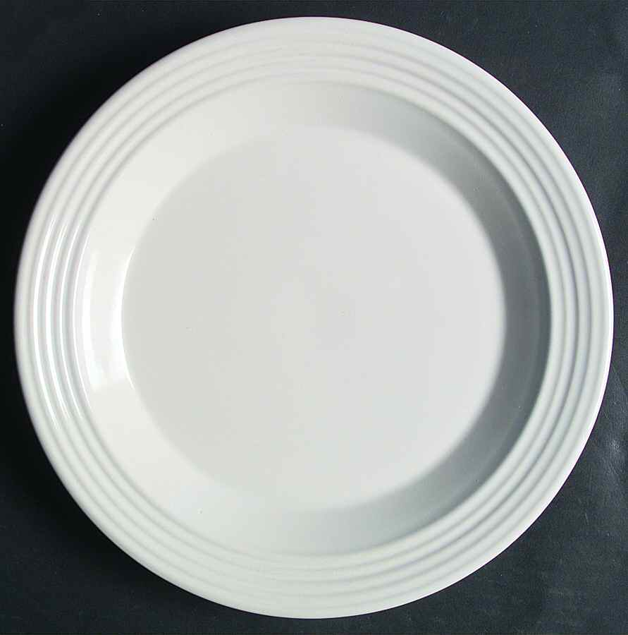 Perimeter White Dinner Plate by Block-1