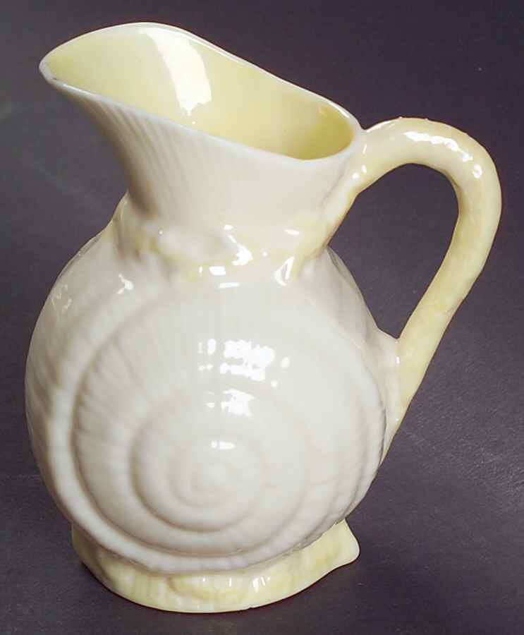 Toy Shell Yellow Creamer by Belleek Pottery (Ireland)-1