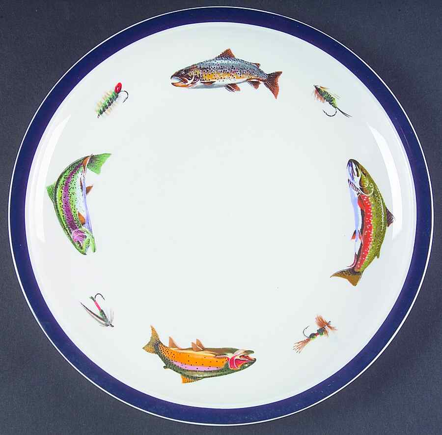 Streamside Dinner Plate by Big Sky Carvers-1