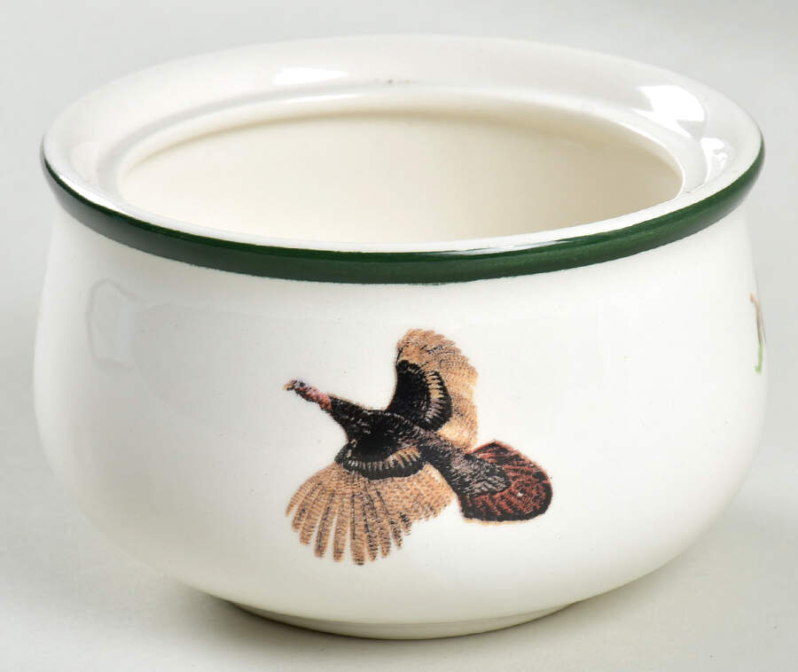 Wild Turkey Sugar Bowl No Lid by Big Sky Carvers-1