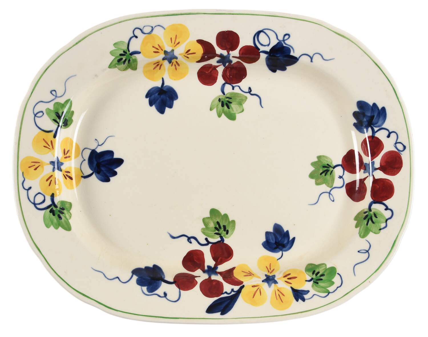 1447 14" Oval Serving Platter by Baker & Co-1