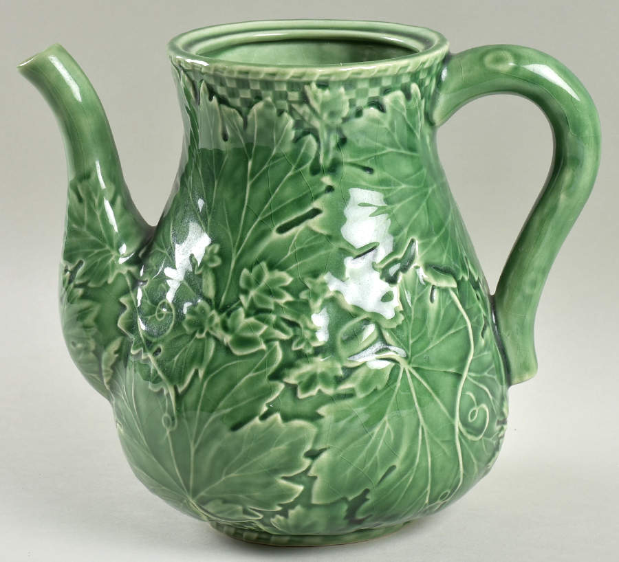 Vine Green Coffee Pot No Lid by Bordallo Pinheiro-1