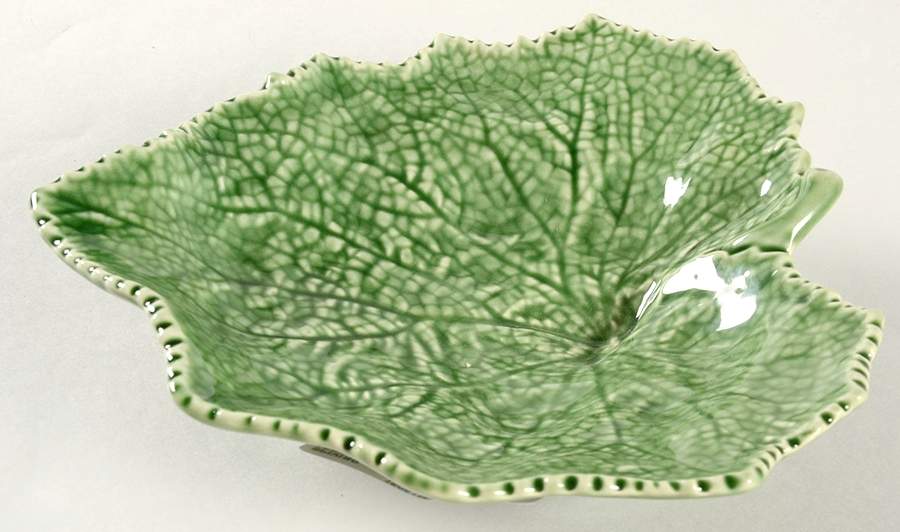 Vine Green 7" Leaf Dish by Bordallo Pinheiro-1