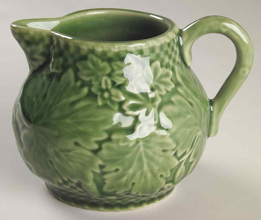Vine Green Creamer by Bordallo Pinheiro-1