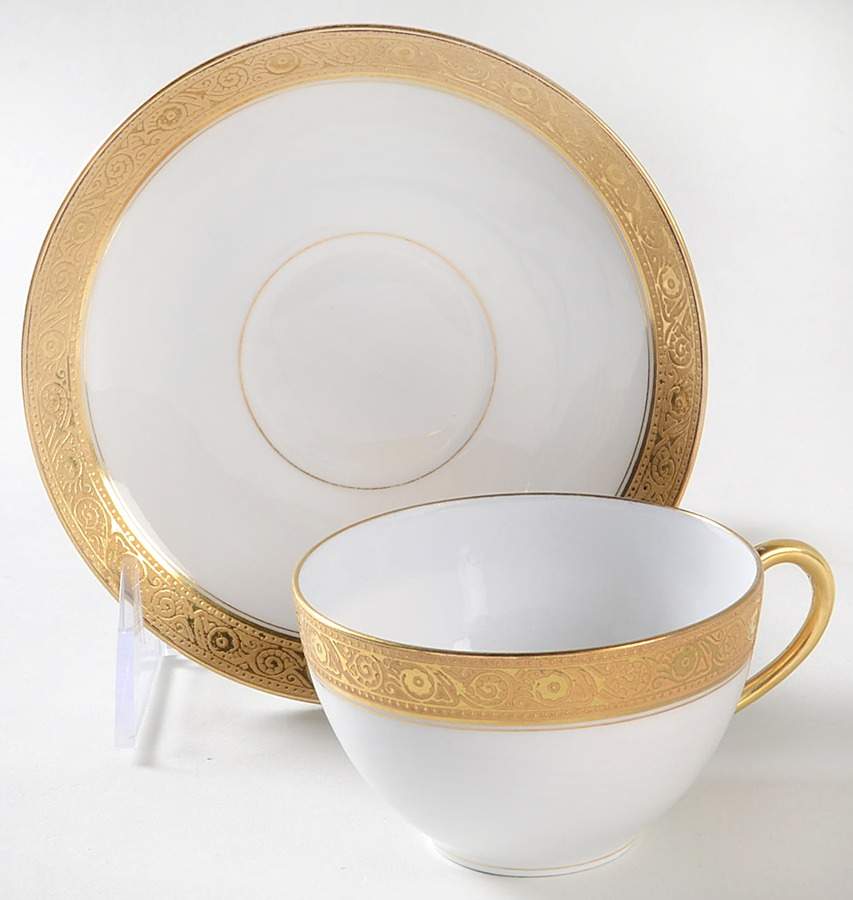 BER295 Flat Demitasse Cup & Saucer Set by Bernardaud-1