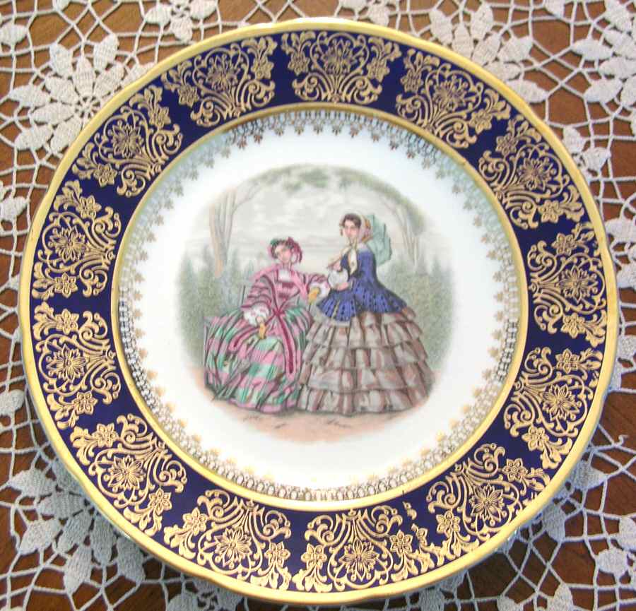 Godey Prints Dinner Plate by British Empire Ware-1