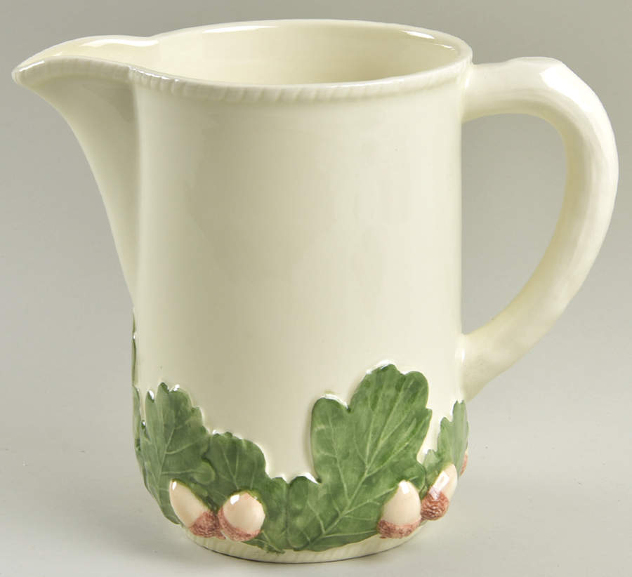 Oak Leaf White and Green 64 Oz Pitcher by Bordallo Pinheiro-1