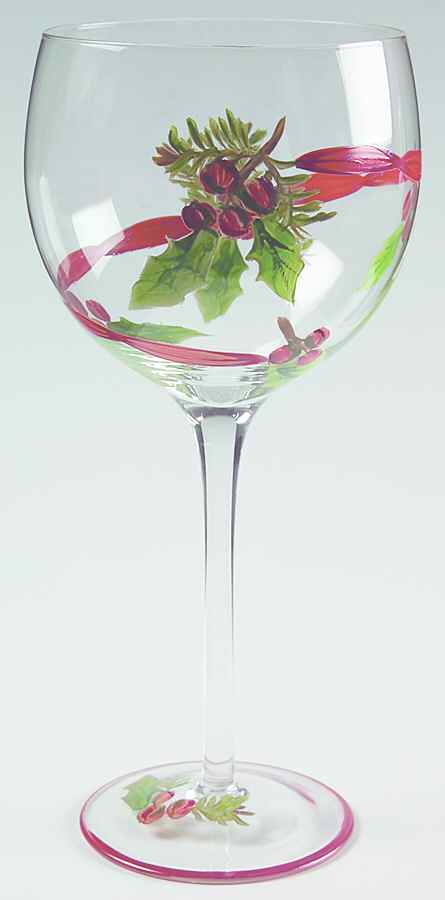 Festive Ribbon 14 Oz Glassware Goblet by Block-1