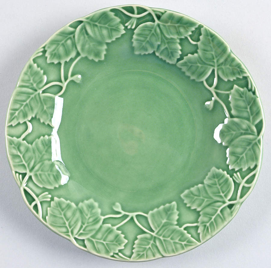 Strawberry Leaves Bread & Butter Plate by Bordallo Pinheiro-1
