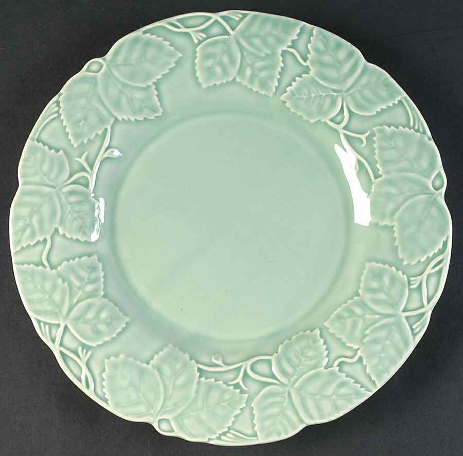 Strawberry Leaves Dinner Plate by Bordallo Pinheiro-1