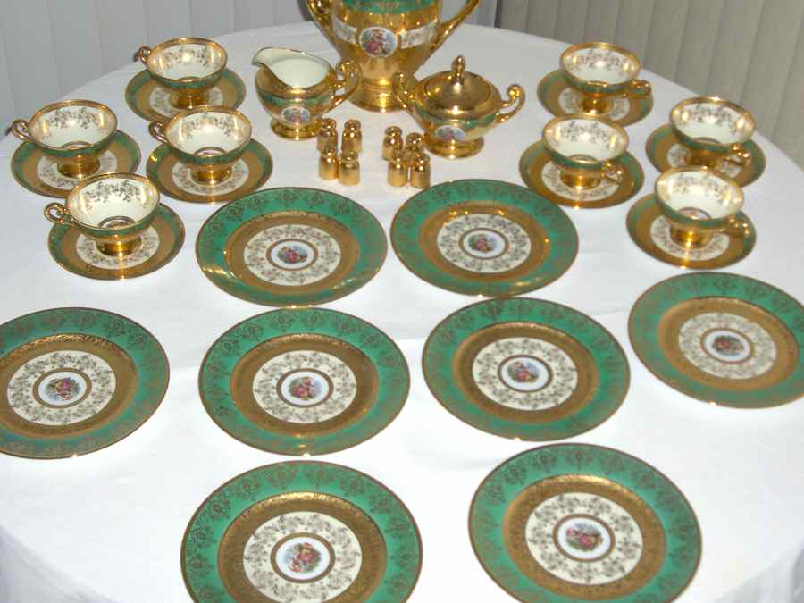 BOH123 Footed Cup & Saucer Set by Bohemia Ceramic Works-1