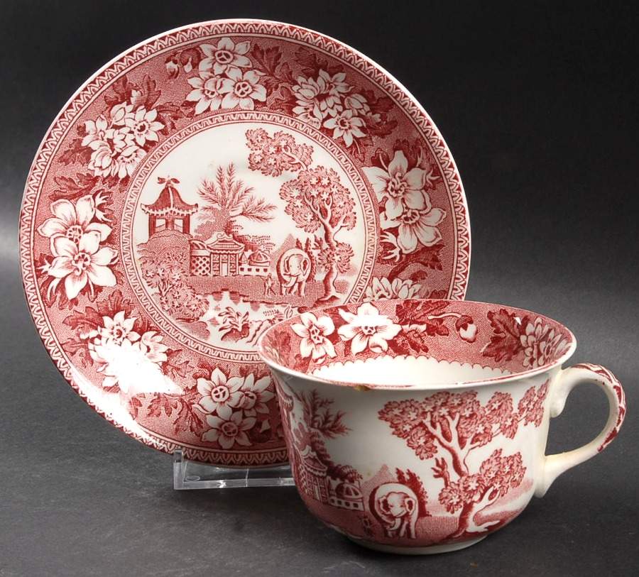 BNP1 Flat Cup & Saucer Set by Britannia Pottery -1