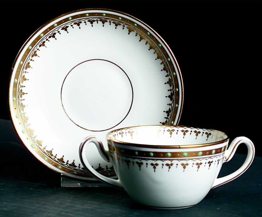 12183 Flat Bouillon Cup & Saucer by Bailey, Banks & Biddle-1