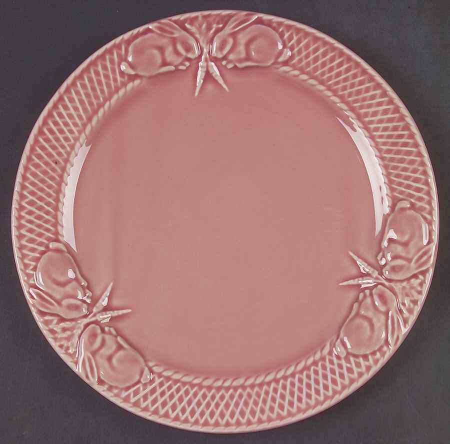 Rabbit Pink Dinner Plate by Bordallo Pinheiro-1