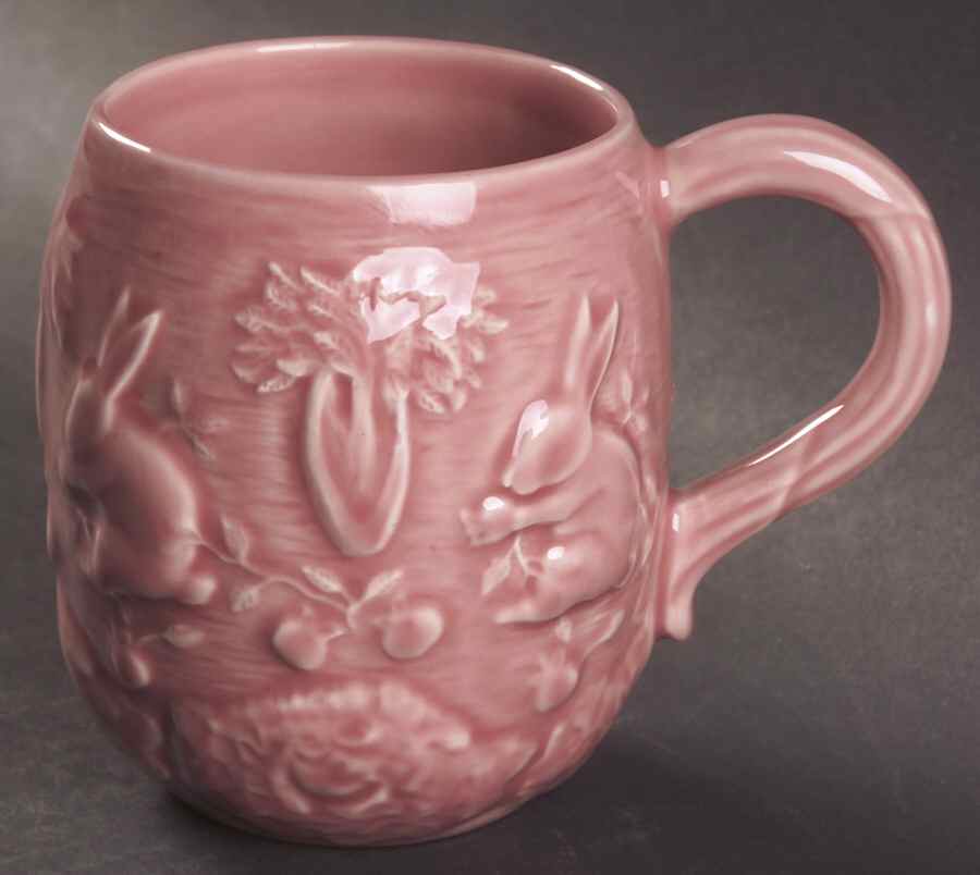 Rabbit Pink Mug by Bordallo Pinheiro-1