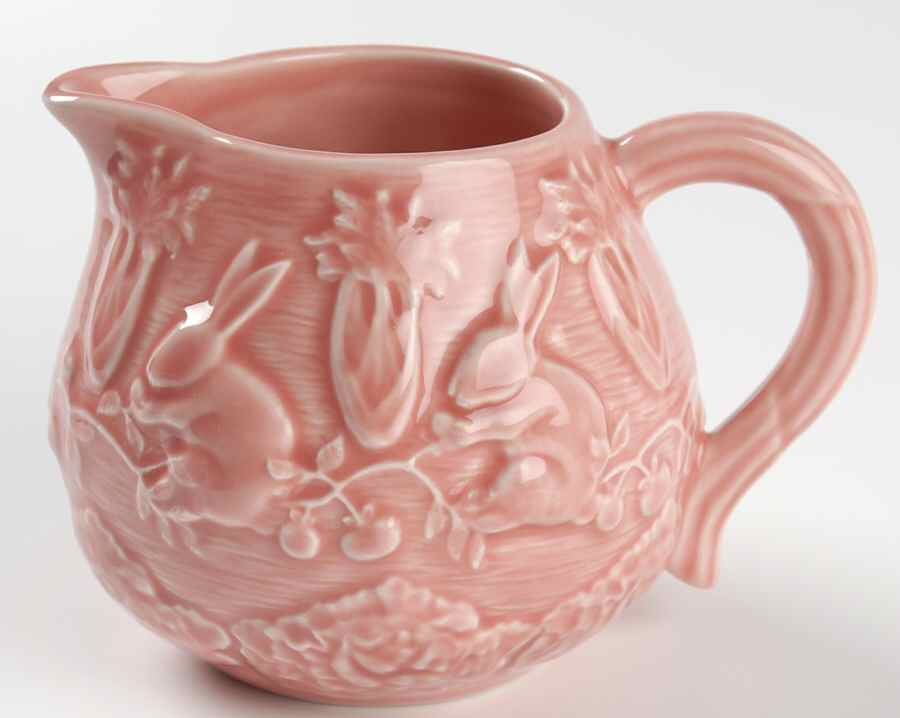Rabbit Pink Creamer by Bordallo Pinheiro-1