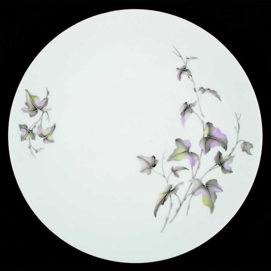 Lydia (Platinum Trim) Dinner Plate by Bohemia Ceramic Works-1