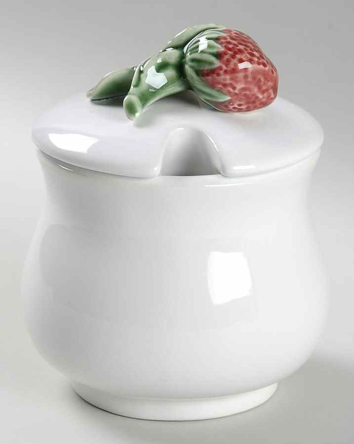 Strawberry Service Jam/Jelly & Lid by Bordallo Pinheiro-1