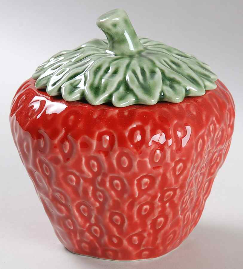 Strawberry Service Strawberry Jar & Lid by Bordallo Pinheiro-1