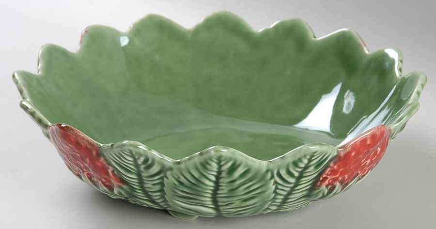 Strawberry Service 9" All Purpose Serving Bowl by Bordallo Pinheiro-1