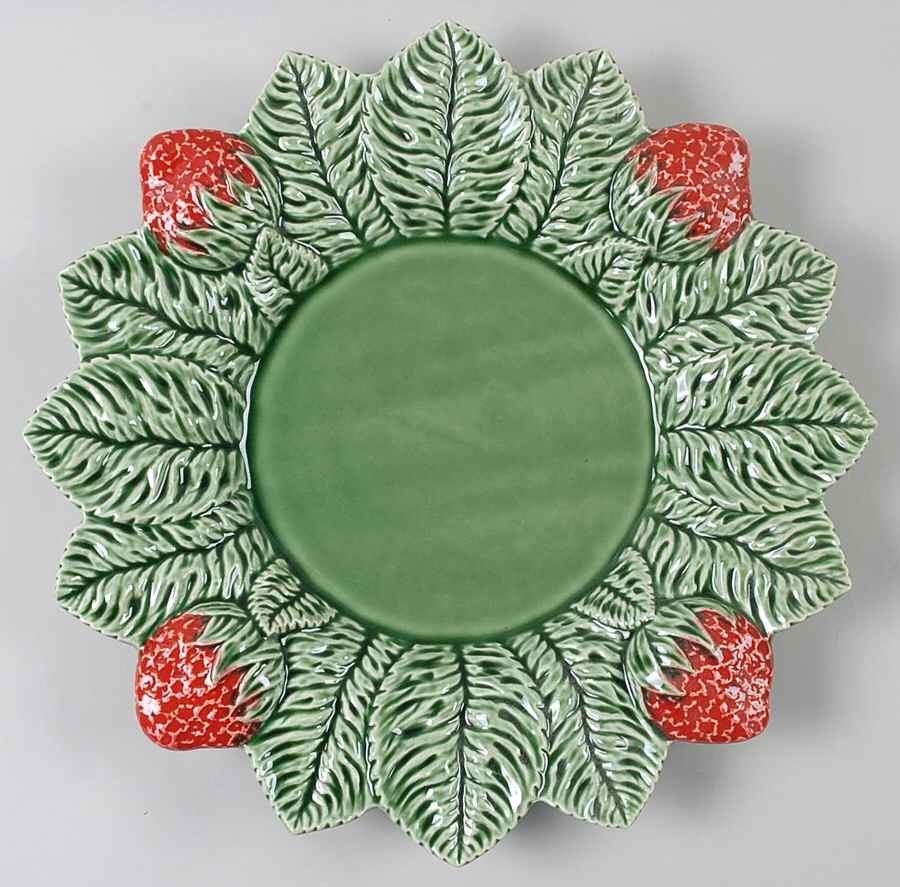 Strawberry Service 13" Chop Plate (Round Platter) by Bordallo Pinheiro-1