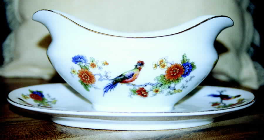 2203-45 Gravy Boat with Attached Underplate by B Bloch & Co-1