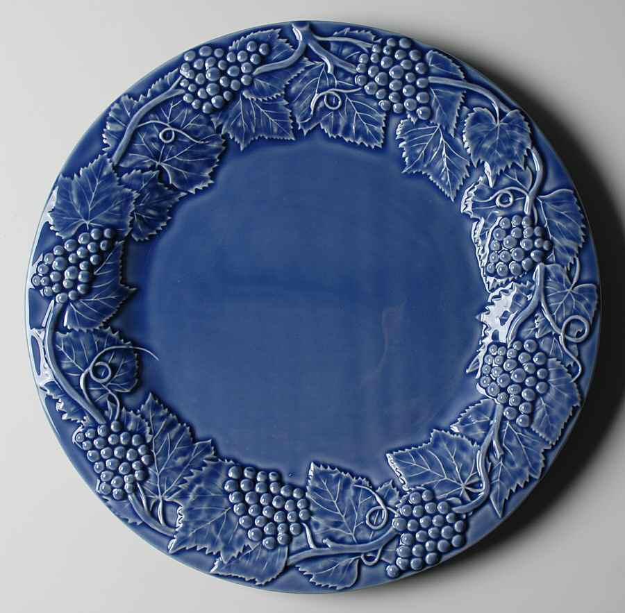 Grape Blue 14" Chop Plate (Round Platter) by Bordallo Pinheiro-1