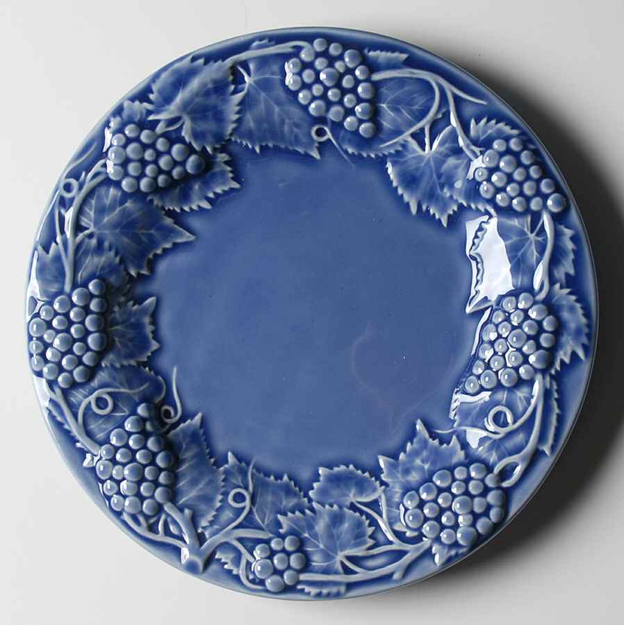 Grape Blue Luncheon Plate by Bordallo Pinheiro-1