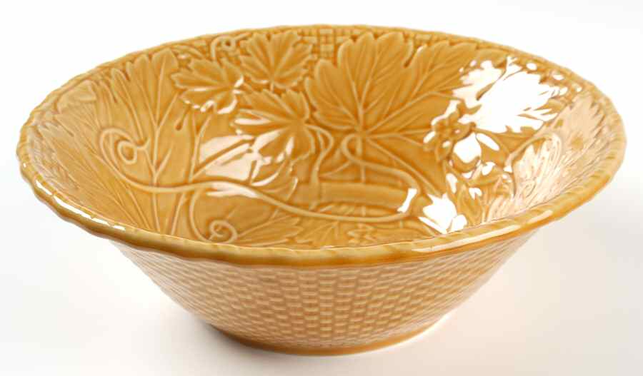 Vine Gold 10" Round Serving Bowl by Bordallo Pinheiro-1
