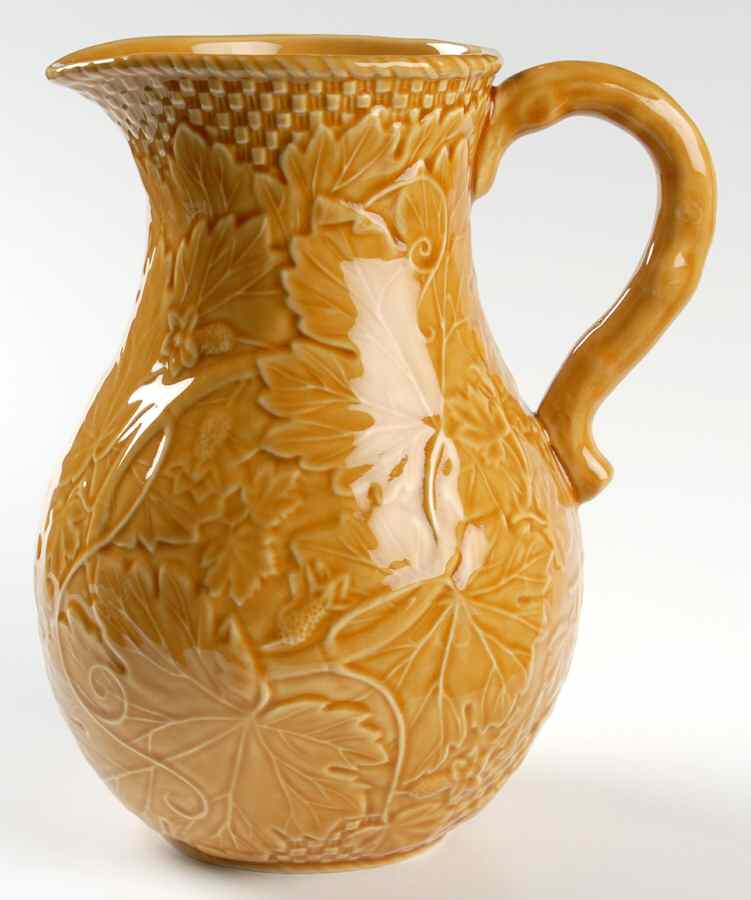 Vine Gold 64 Oz Pitcher by Bordallo Pinheiro-1