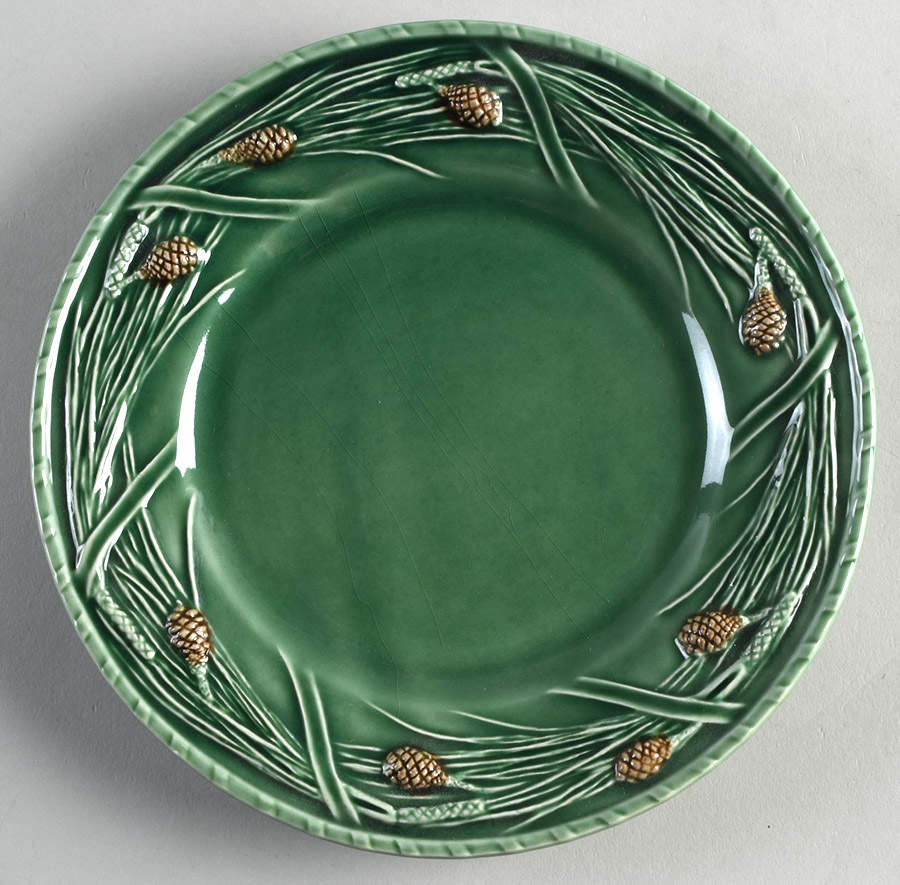 Pine Green Salad Plate by Bordallo Pinheiro-1