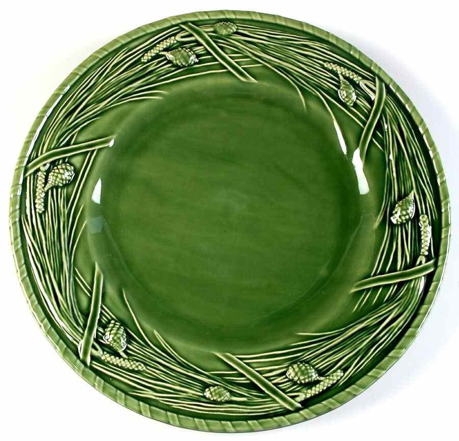 Pine Green 12" Chop Plate (Round Platter) by Bordallo Pinheiro-1