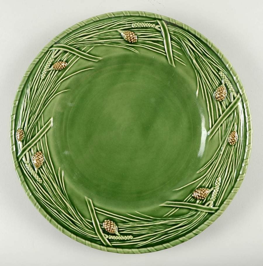 Pine Green 12" Chop Plate (Round Platter) by Bordallo Pinheiro-1