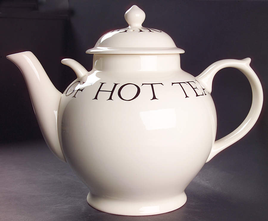 Black Toast & Marmalade Large Tea Pot & Lid by Emma Bridgewater-1