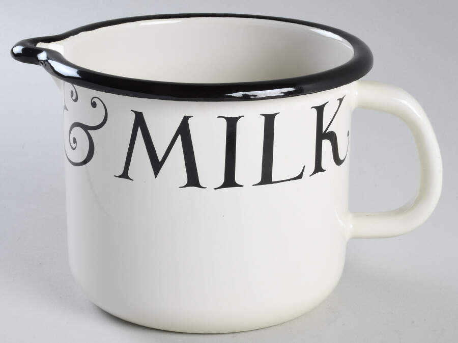 Black Toast & Marmalade Enamel Milk Jug by Emma Bridgewater-1