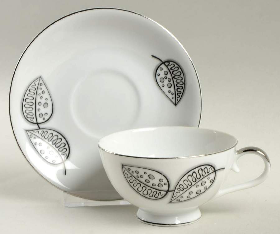 Fashion Footed Cup & Saucer Set by Bellaire-1
