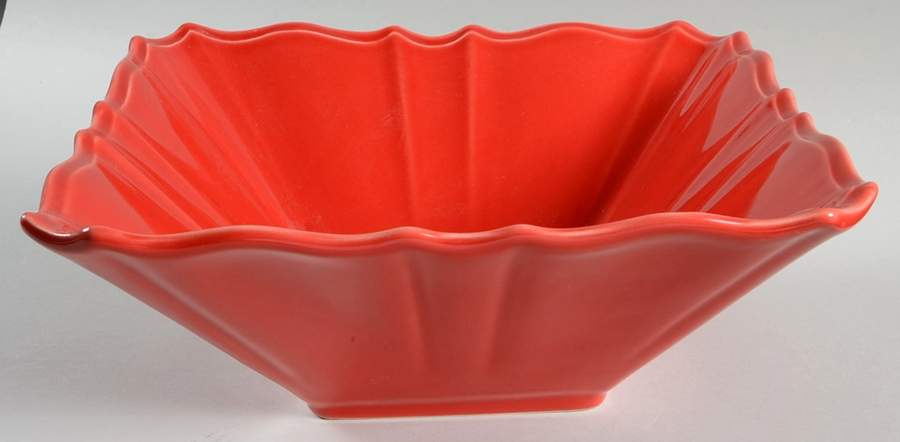 BTA2 Red 10" Round Vegetable Bowl by Barrarte (Portugal)-1