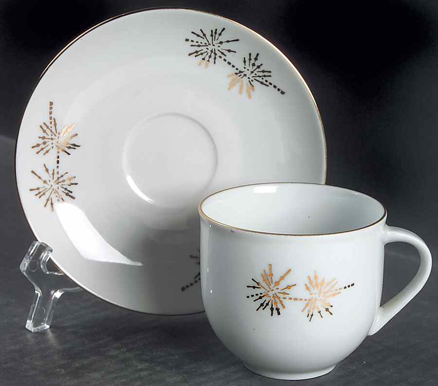 BOH153 Flat Cup & Saucer Set by Bohemia Ceramic Works-1