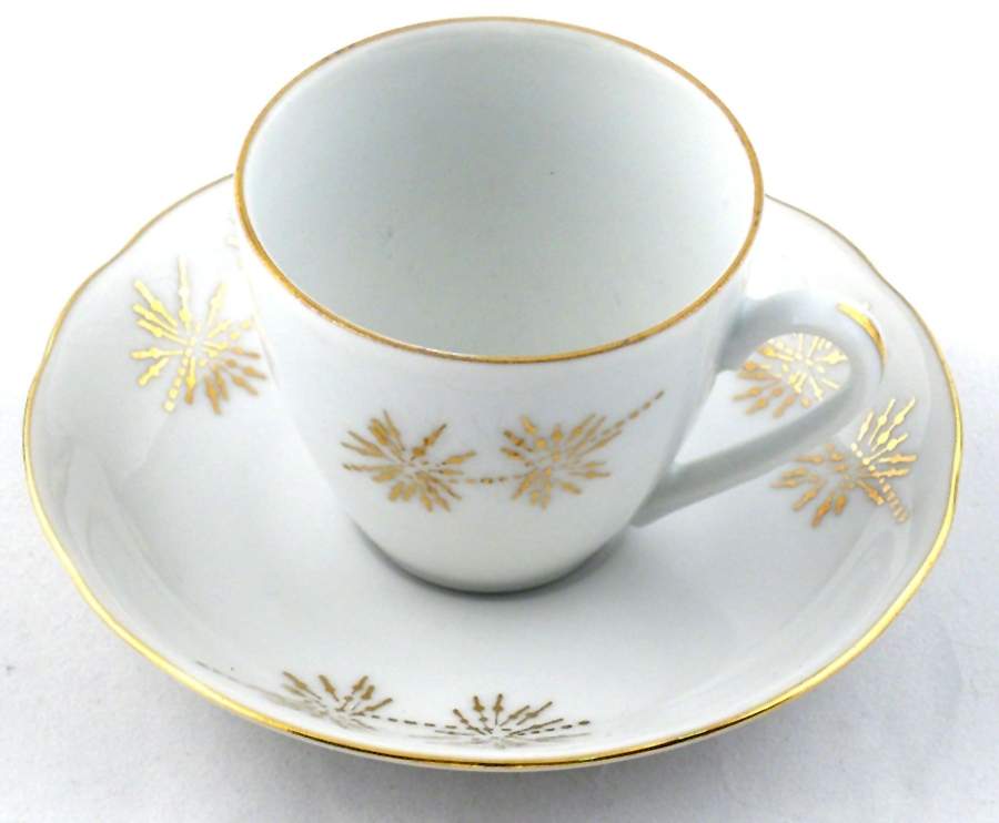 BOH154 Flat Cup & Saucer Set by Bohemia Ceramic Works-1