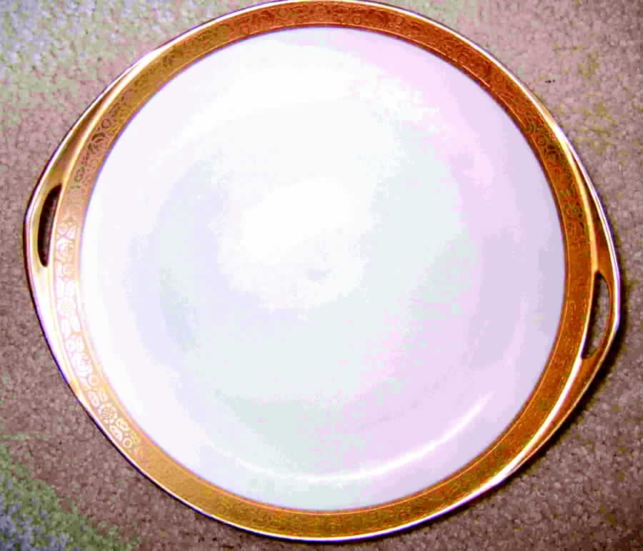 BOH156 Handled Cake Plate by Bohemia Ceramic Works-1