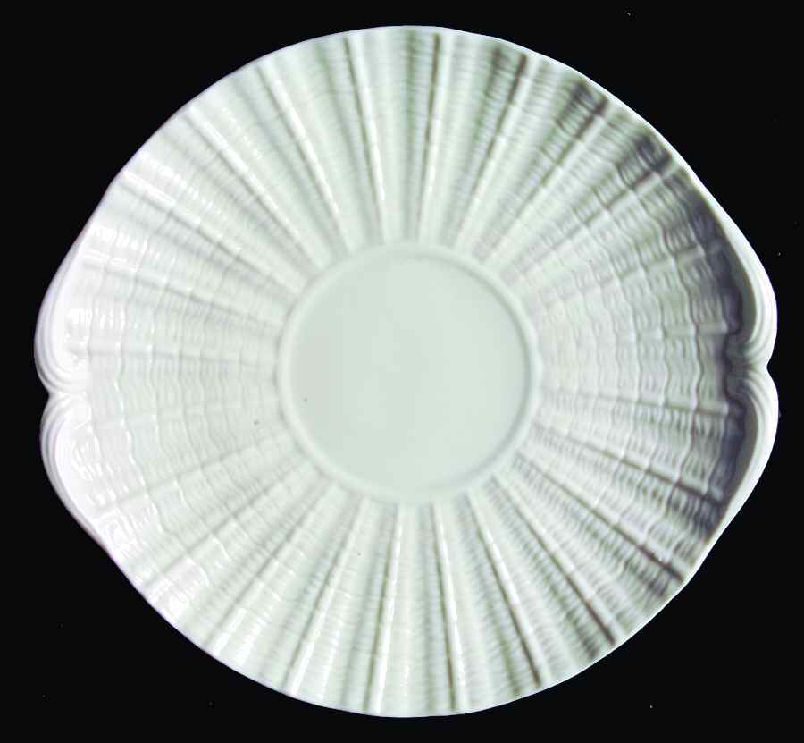 Neptune White Bread Serving Plate by Belleek Pottery (Ireland)-1