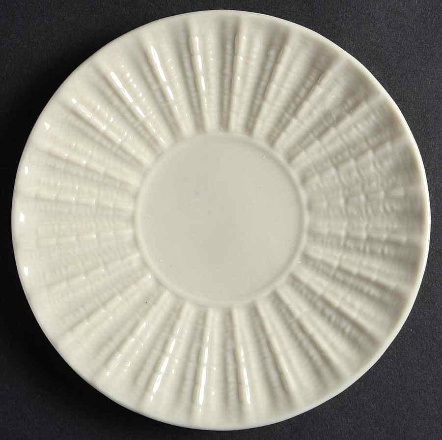 Neptune White Bread & Butter Plate by Belleek Pottery (Ireland)-1