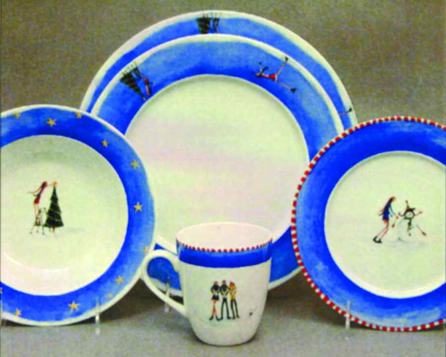 Snow Days Dinner Plate by Block-1