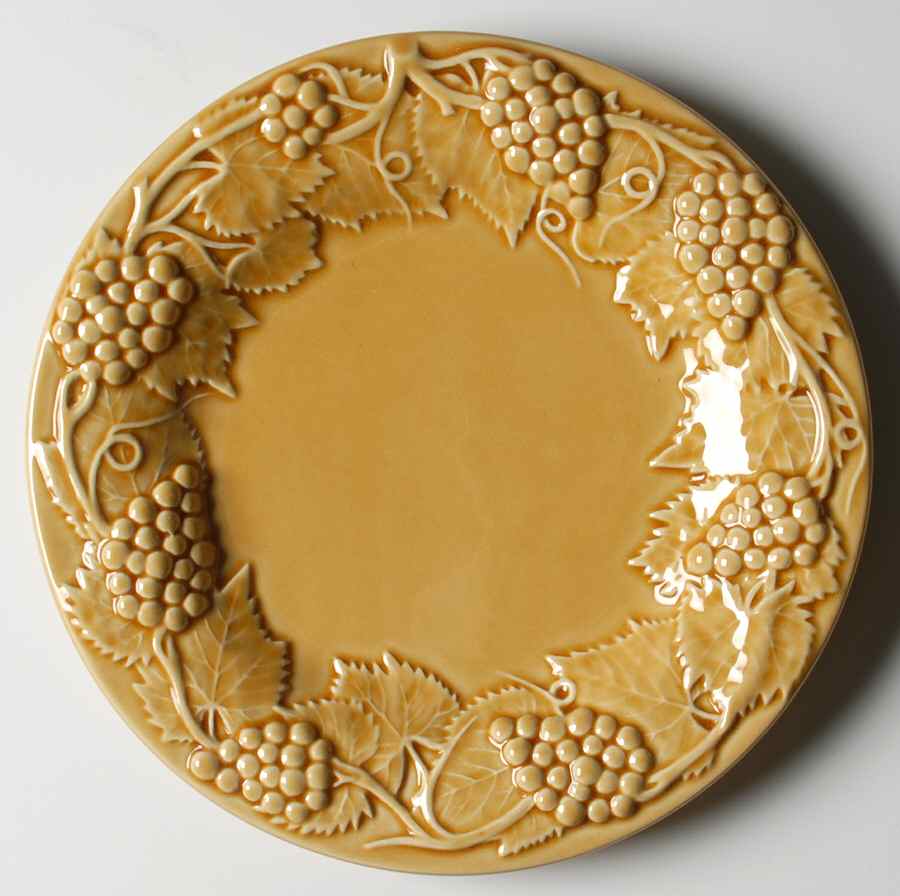 Grape Amber Luncheon Plate by Bordallo Pinheiro-1
